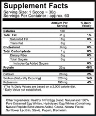 Healthy 'N Fit egg protein chocolate scoop for quick shakes