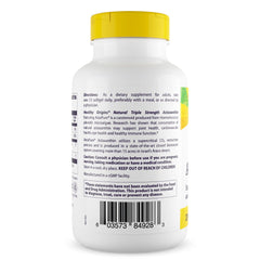 Bottle with label details highlighting natural AstaPure technology