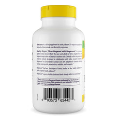 Healthy Origins Bergamonte extract bottle shows patented formulation and high polyphenol content
