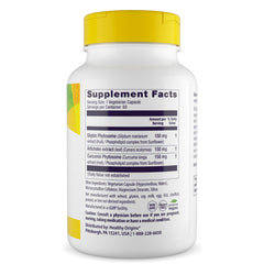 Healthy Origins bottle pours capsules for easy daily dosing.