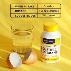 Brand logo of Healthy Origins eggshell membrane conveying trusted joint health.