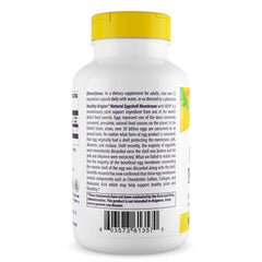 Label view of Healthy Origins eggshell membrane highlighting gluten free and non-GMO features.