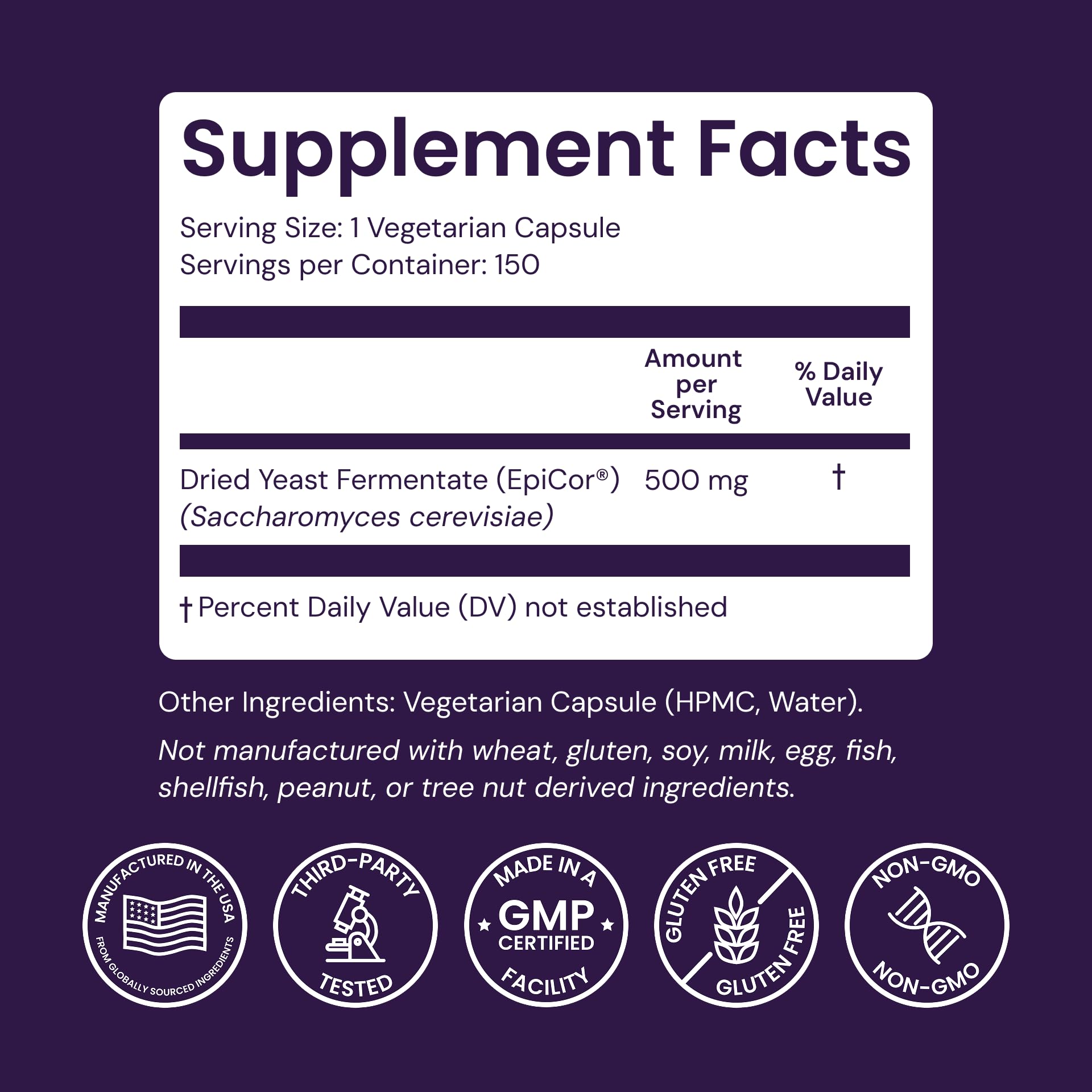Healthy Origins EpiCor bottle being poured shows convenient daily capsules