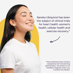 Heart health graphic related to Healthy Origins ubiquinol benefits.