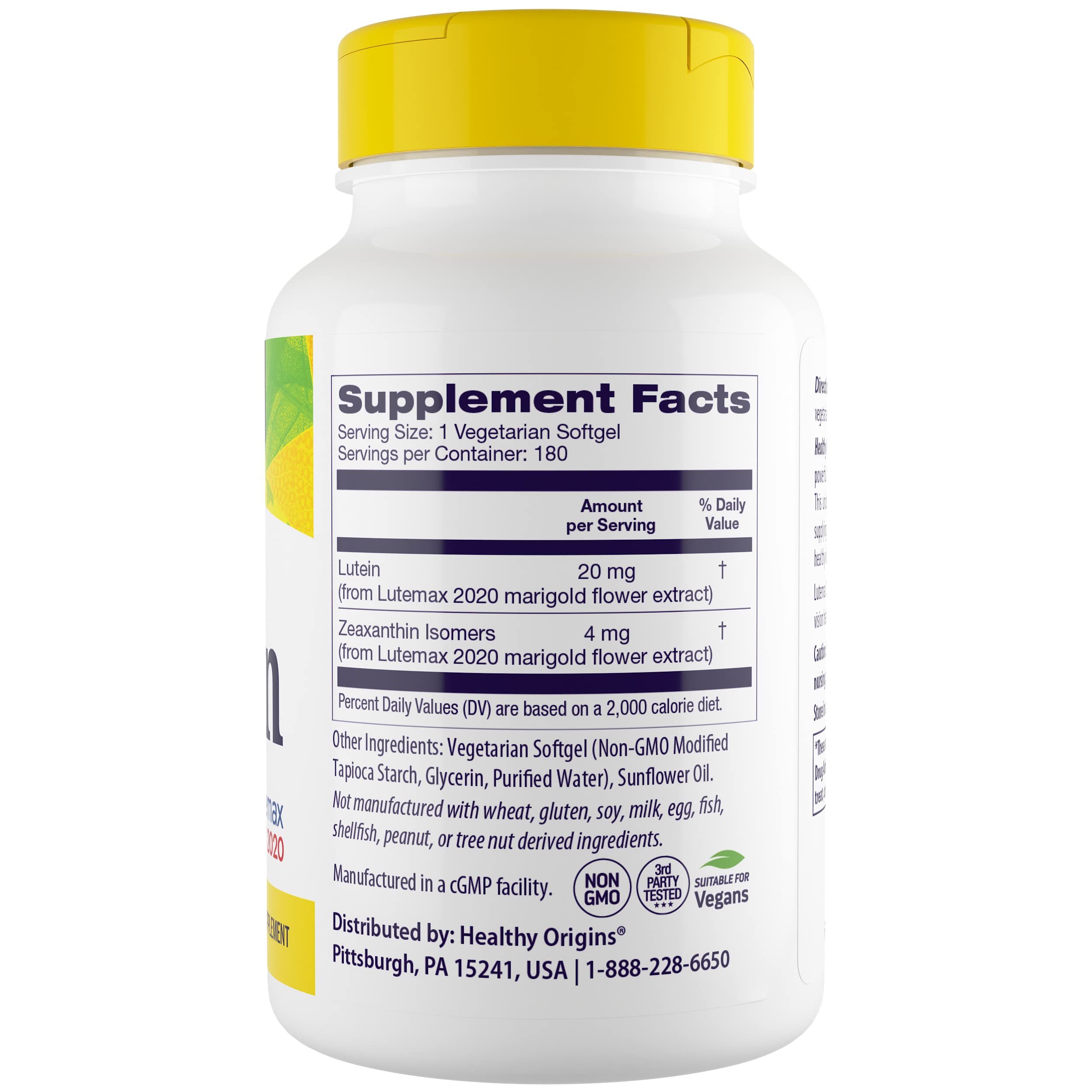 Veggie gels capsules for vegan eye nutrition