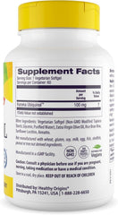 Healthy Origins ubiquinol softgels show active form support for daily wellness.