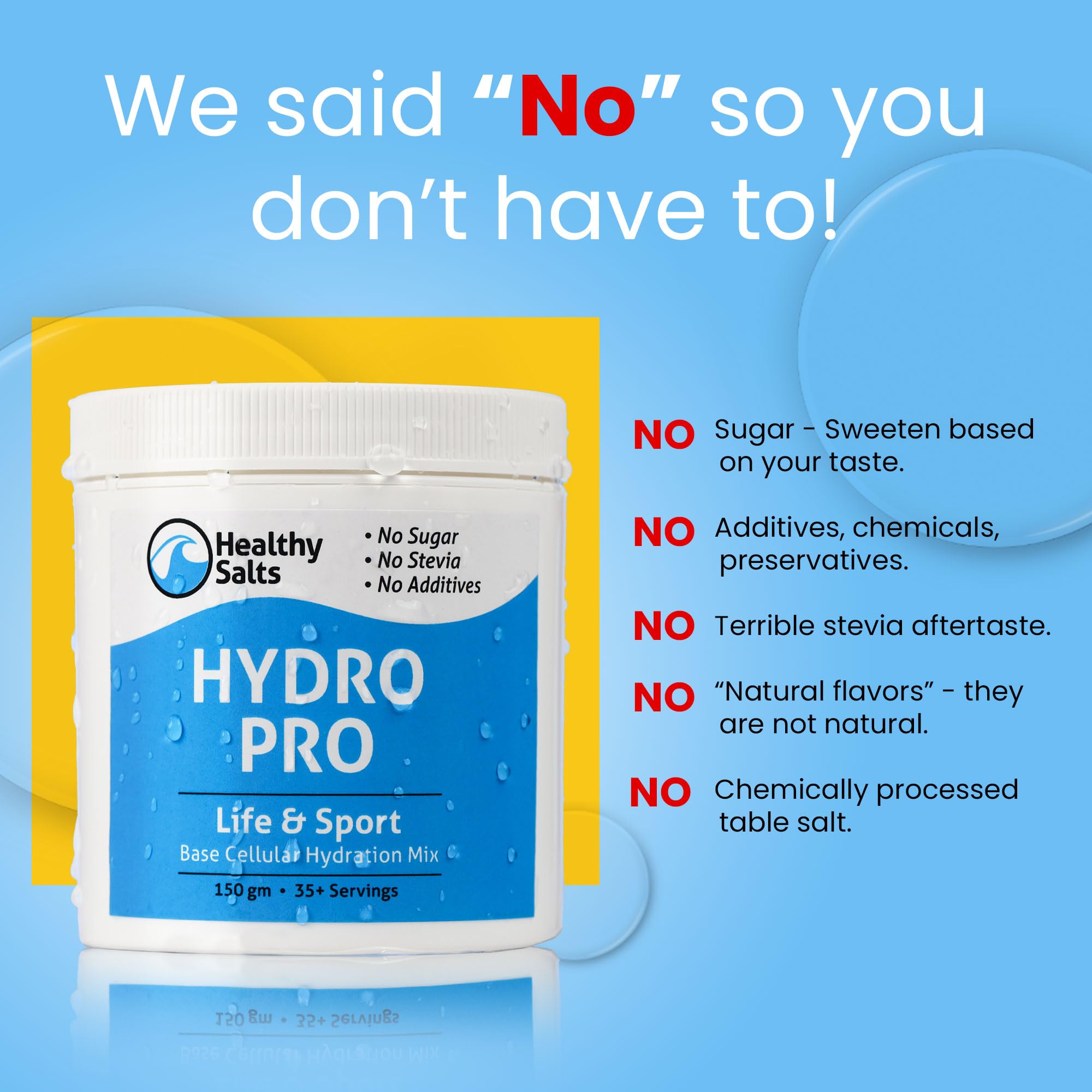 HYDROPRO dissolving in water for quick, clean mix