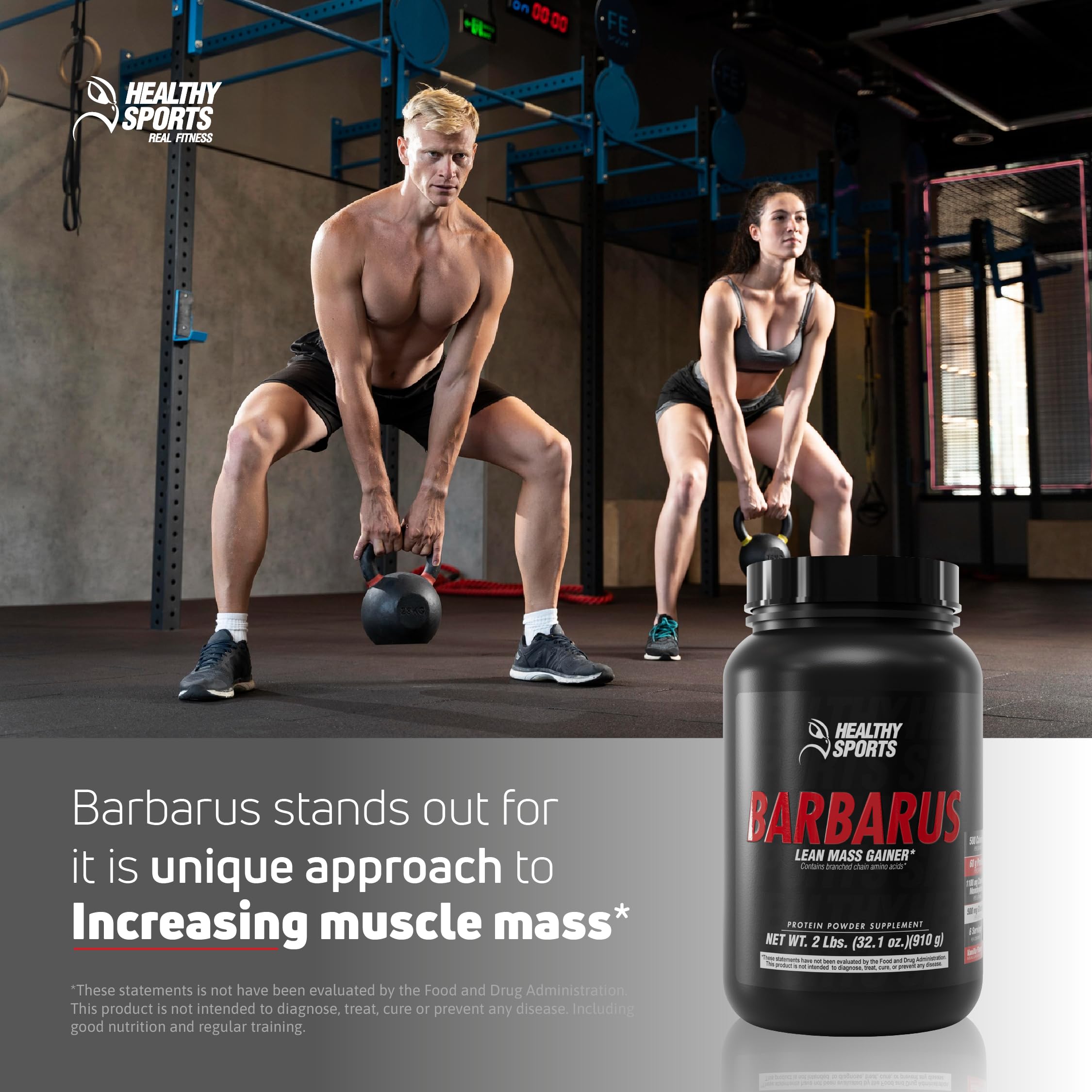 Creamy vanilla shake prepared with HEALTHY SPORTS Barbarus powder