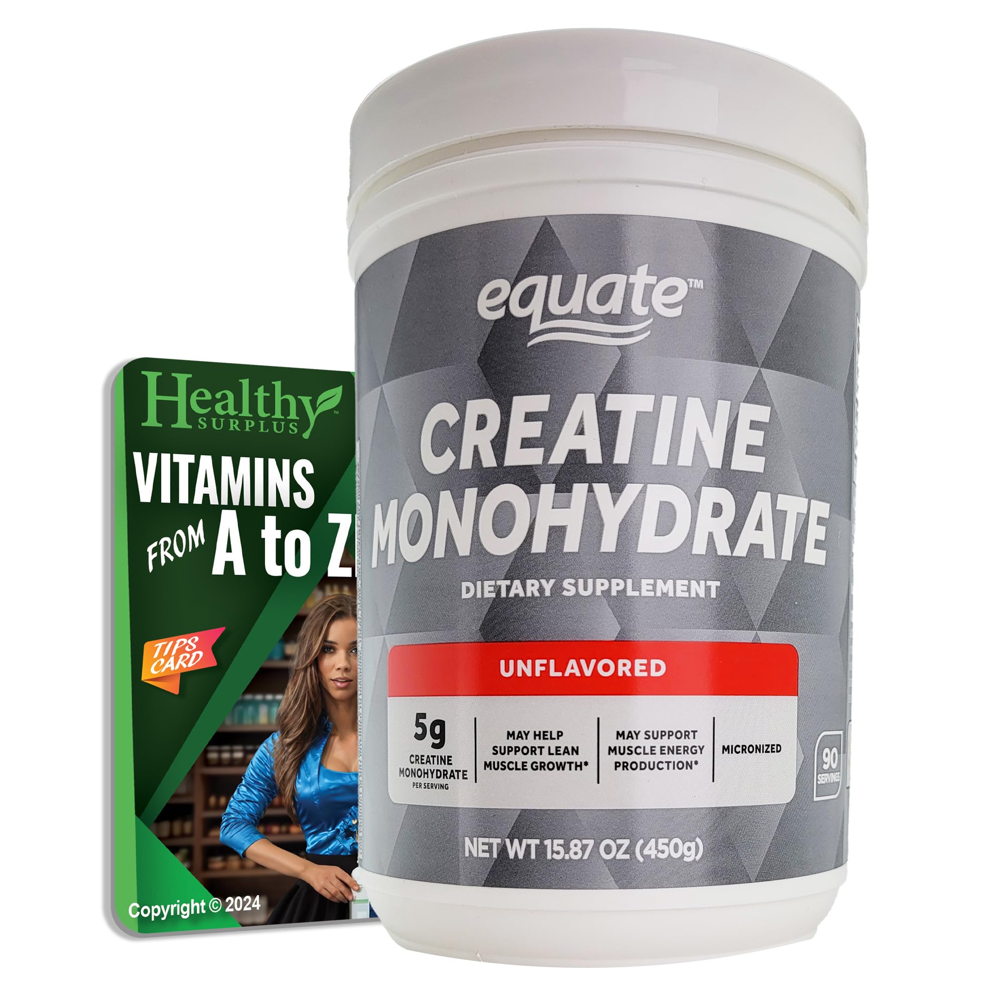 Healthy Surplus Vital Volumes Tips Card shows practical workout ideas for daily use