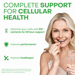 HealthyCell AM capsules morning dose promoting steady energy and focus.