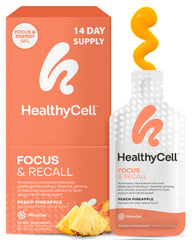 HealthyCell Focus & Recall gel pack ready to use for daily focus