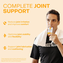HealthyCell Joint Health gel pack in hand for on-the-go mobility support.