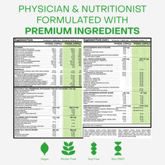 HealthyCell supplement ingredients close-up showcasing 90+ nutrients and phytonutrients.