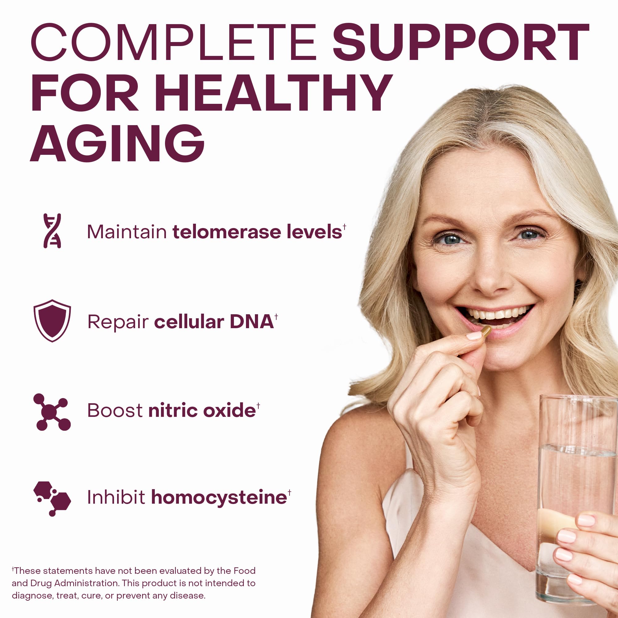 Close-up of Healthycell label with key ingredients highlighted.