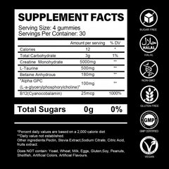 HealthyFinds Serving scoop shows 5g creatine per serving