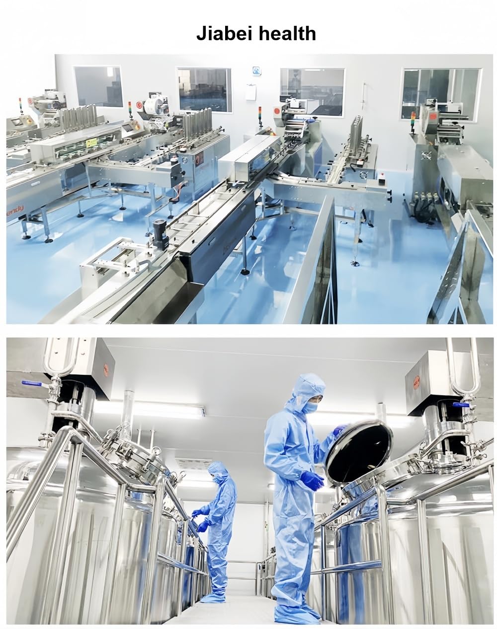 HealthyFinds GMP-certified facility seal on product packaging