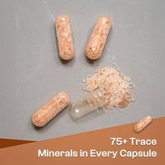 Healthy Life Herbs keto electrolyte capsules bottle highlighting 850 mg for hydration balance
