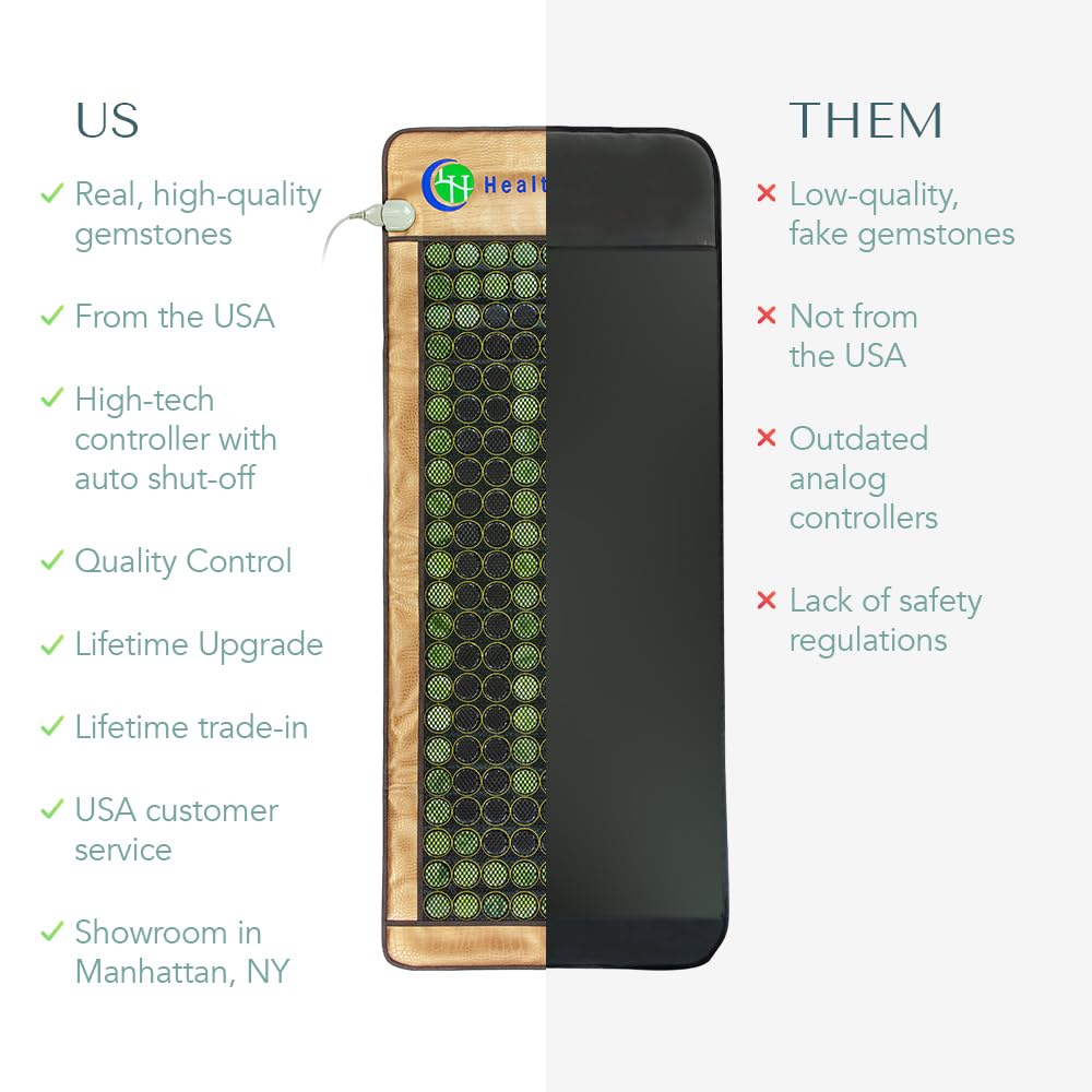 HealthyLine portable, foldable mat ideal for travel and storage.