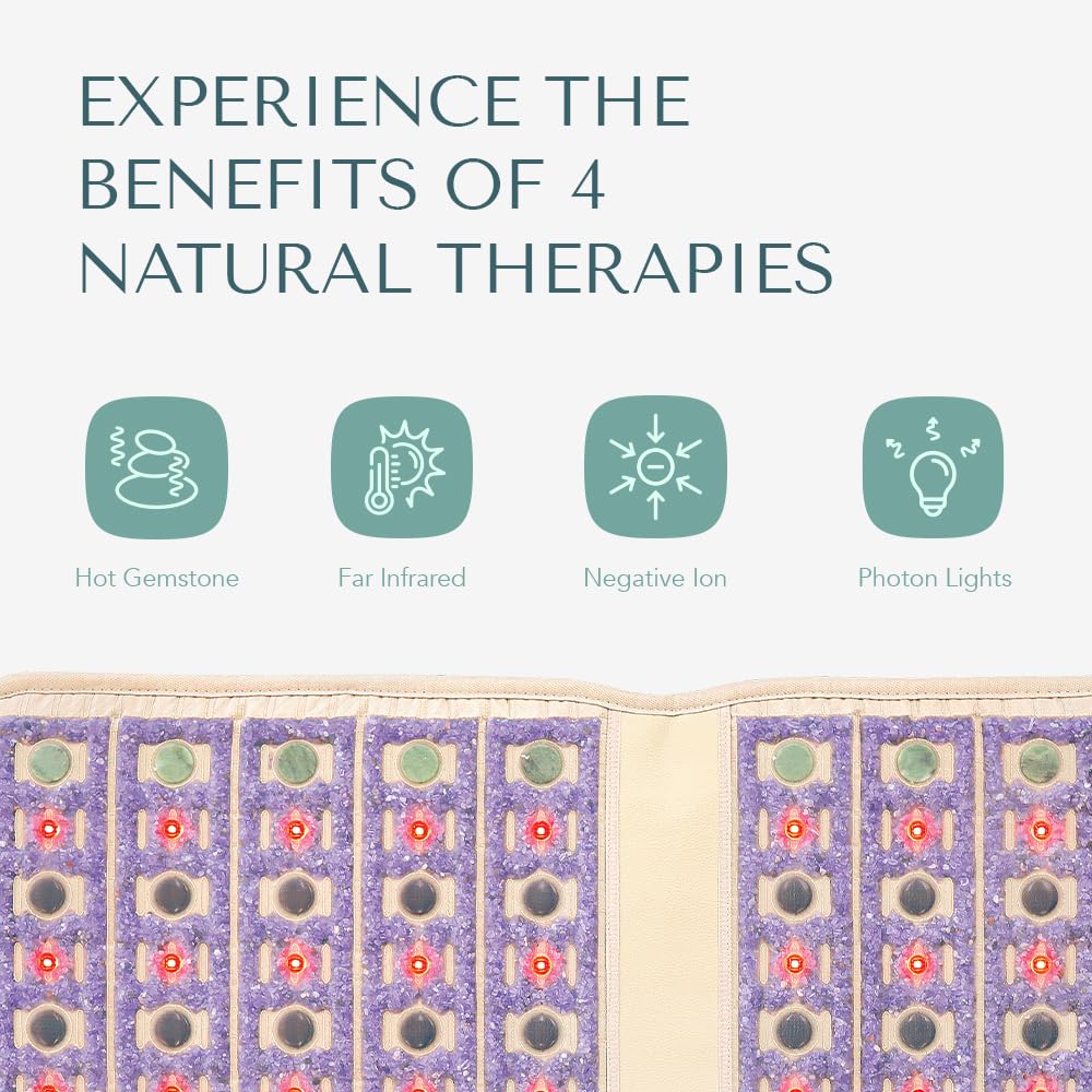 HealthyLine TAJ pad with jade stones for refreshing warmth along the spine
