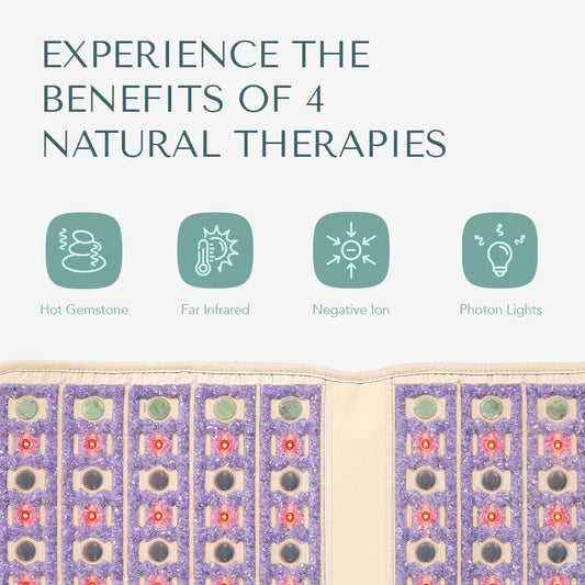 HealthyLine TAJ pad with jade stones for refreshing warmth along the spine