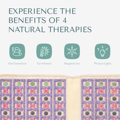 HealthyLine TAJ pad with jade stones for refreshing warmth along the spine