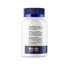 HealthyVita Brain Defender serving-size illustration emphasizing 90 servings per bottle.