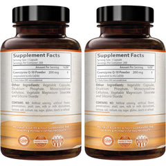 HealthyWayRx CoQ10 bottle beside clock marks daily routine use.