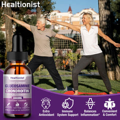 Healtionist bottle pour image suggests convenient daily use