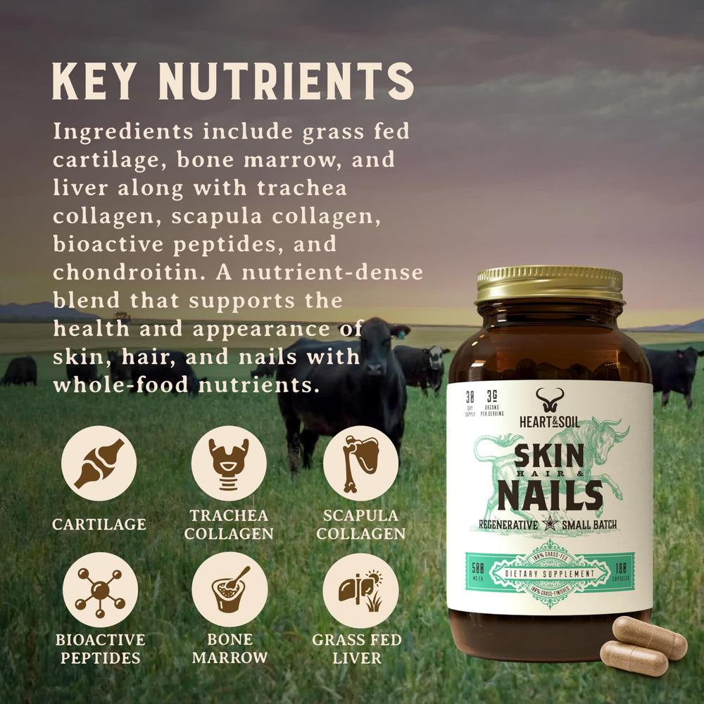 Heart & Soil packaging on shelf highlighting sustainable regenerative sourcing