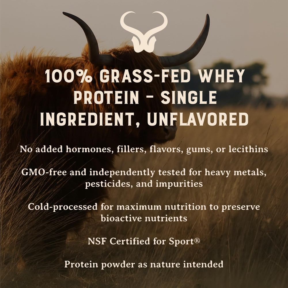 Heart & Soil whey concentrate bag back, nutrition facts visible.