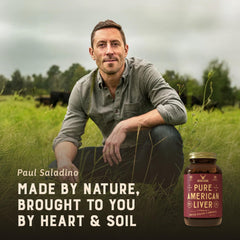 Heart and Soil capsules held in hand for easy daily supplementation