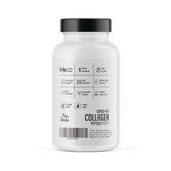 HEARTHY FOODS collagen pills capsules closeup shows protein-rich serving for daily routines.