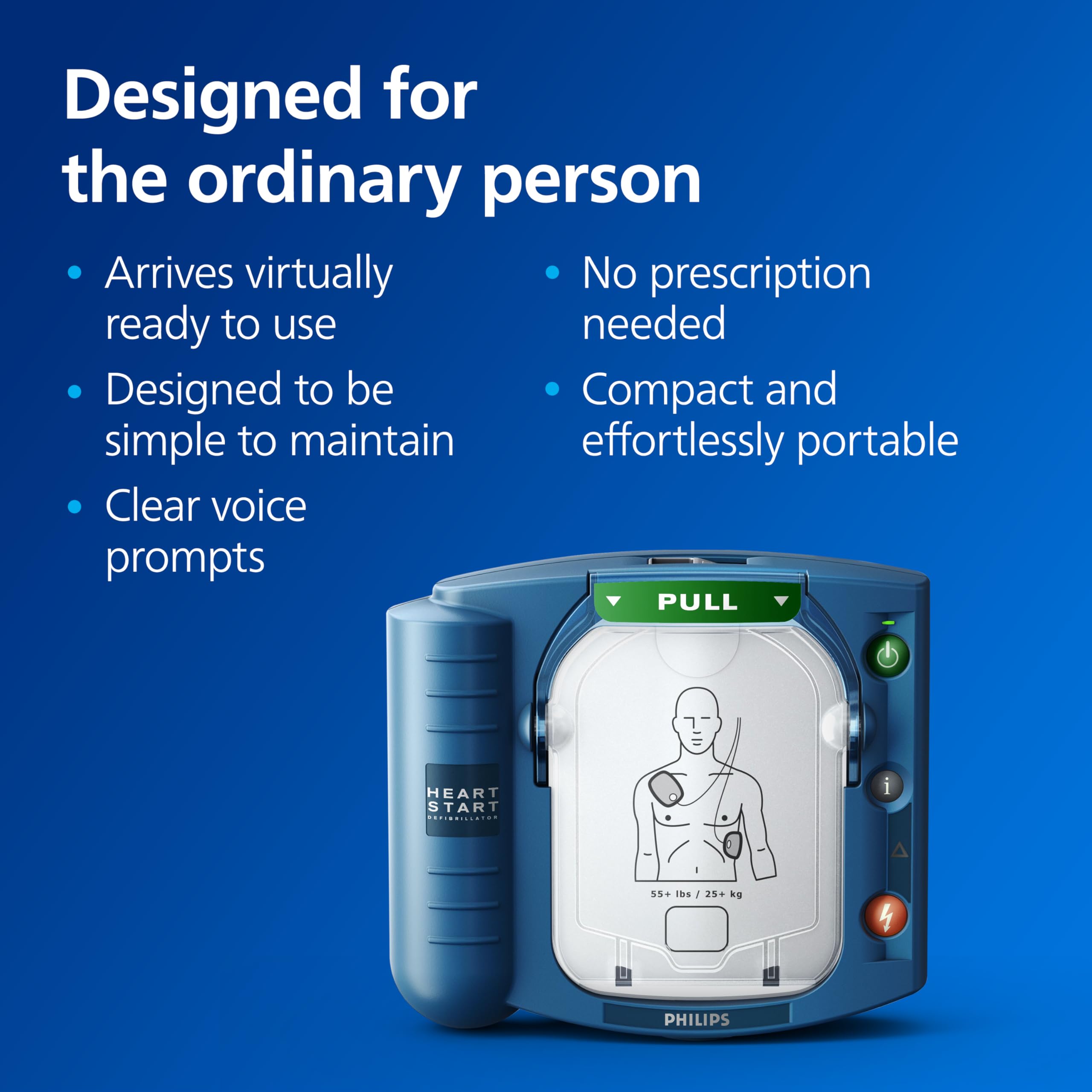 Adult Training Pads cartridge prepared on HeartStart device for practice scenarios