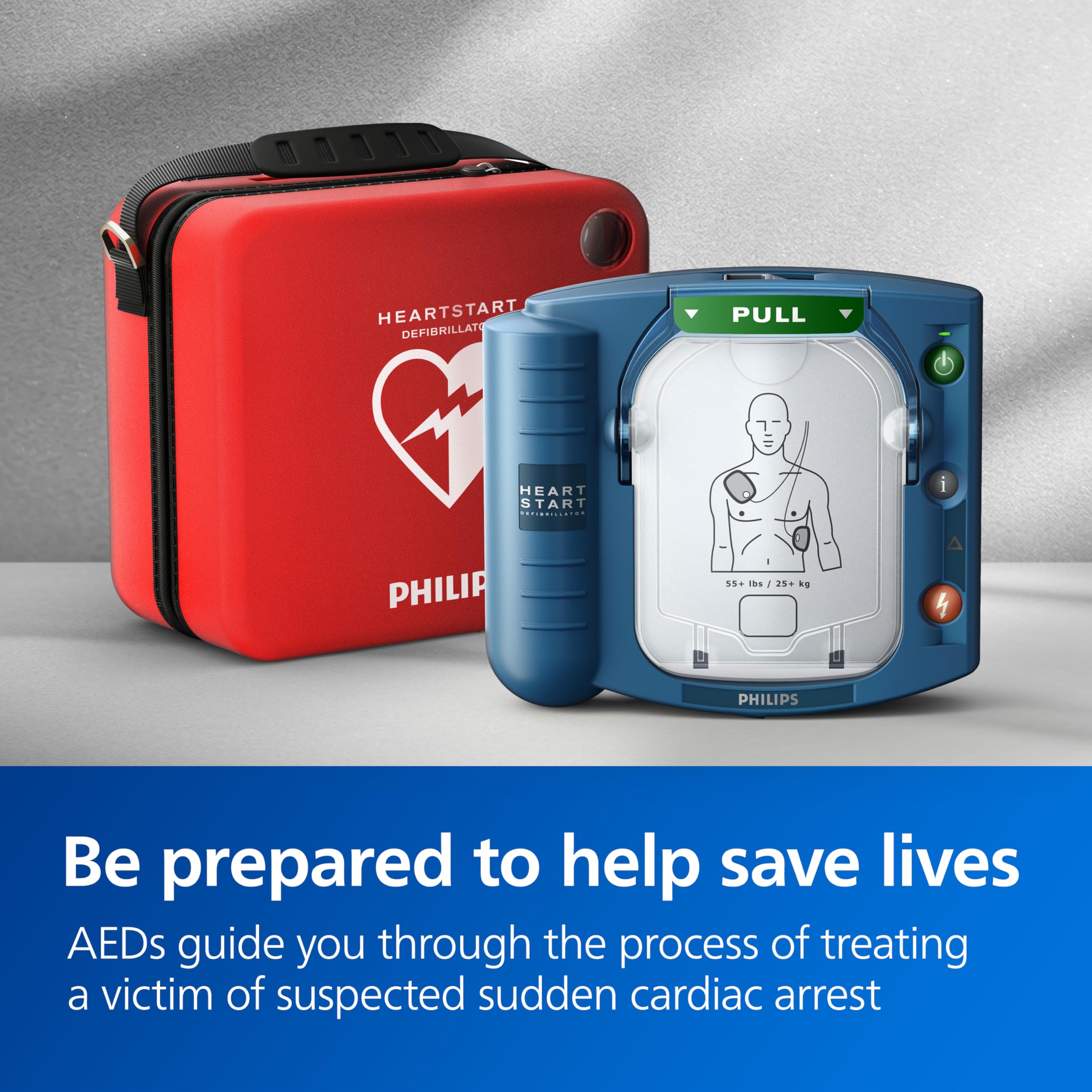 Smart Pads cartridge installed on HeartStart OnSite for real-time feedback
