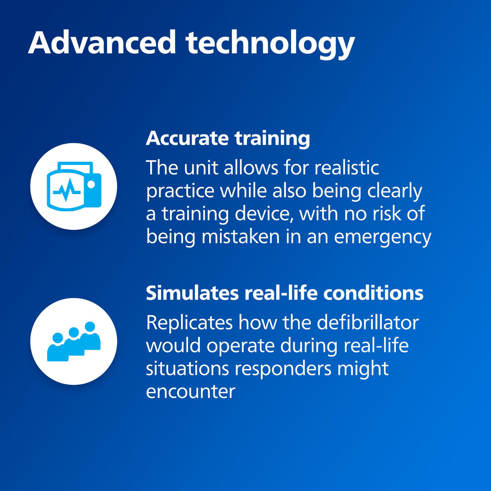 HeartStart voice prompts demo aiding realistic CPR guidance.