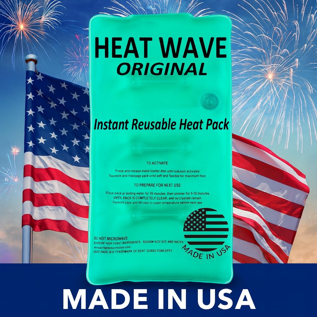 Heat Wave click activation delivers instant warmth for on-the-go use.