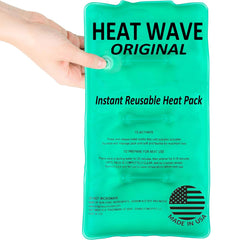 Heat Wave reusable warming pack designed for camping and travel.