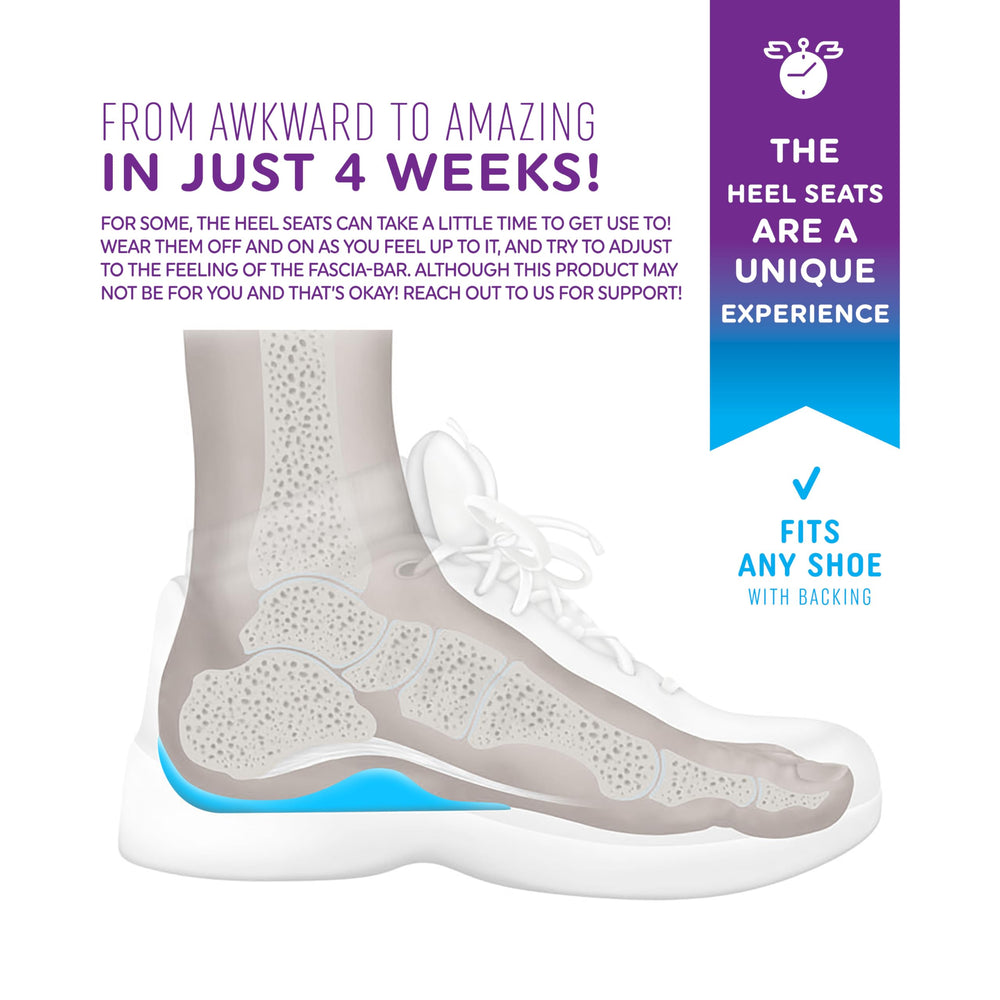 Heel That Pain Deep heel cup supports the heel for steady alignment.
