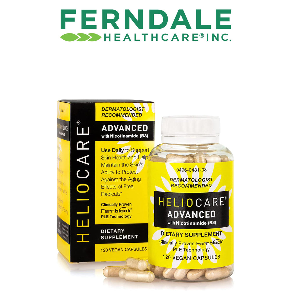 Heliocare Advanced vegan gluten-free formula suitable for daily use.