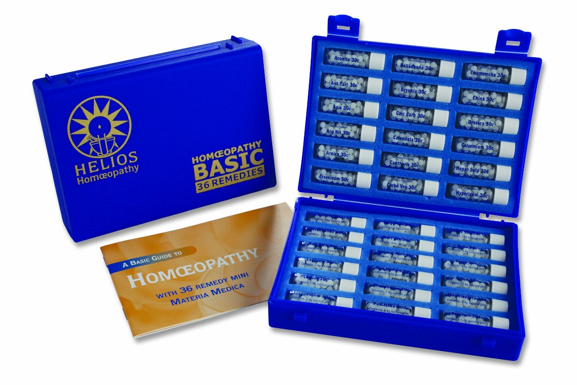 Helios Homeopathy 36 Remedy Kit front view, compact portable care