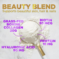 Hello Lovely Collagen Powder close-up showing powder texture.