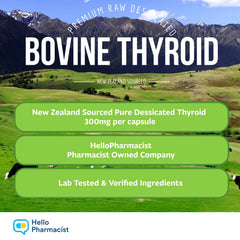 HelloPharmacist grass-fed beef thyroid image showing natural nutrients backing daily vitality.