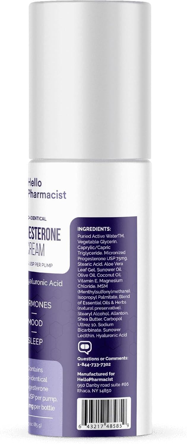 HelloPharmacist Unscented cream on skin demonstrates a comfortable daily ritual.