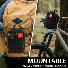 Heltrek Trauma Kit MOLLE pouch keeps gear organized for quick field access.