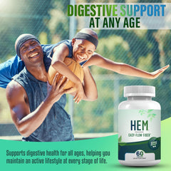 Hem Healer Easy-Flow Fiber daily-use setup on counter suggests routine support