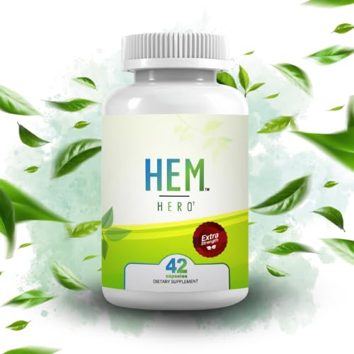 Hem Healer Hem Hero Extra Strength bottle showing natural hemorrhoid support on the go.