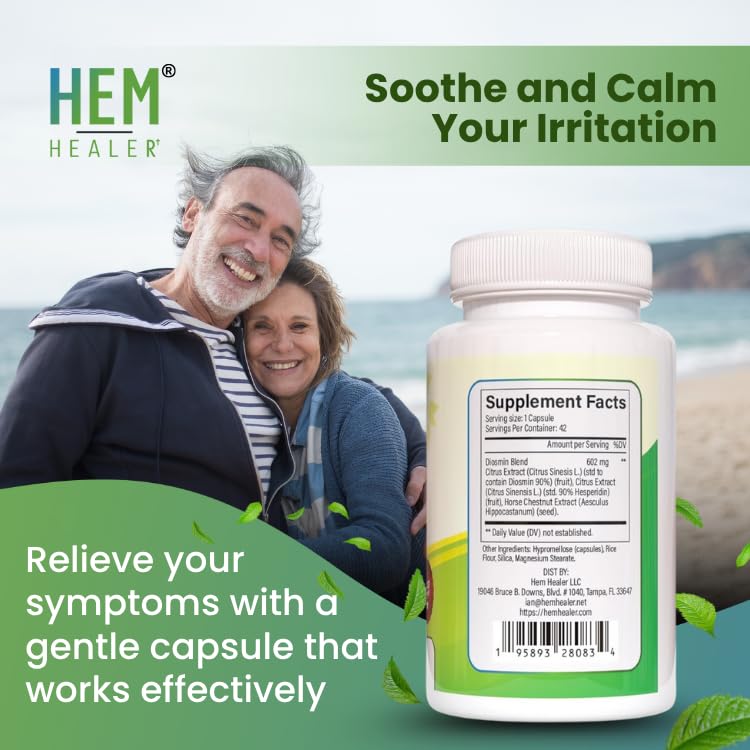 Hem Healer Hem Hero Horse Chestnut Extract highlights vein support.