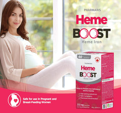 Hemeboost high-absorption tablets emphasize fast uptake and energy support.