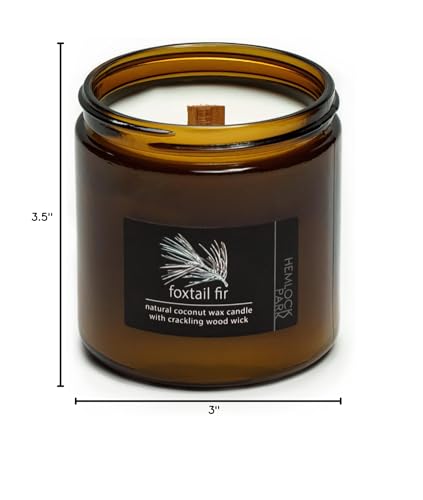 Hemlock Park candle offers up to 60 hours of burn