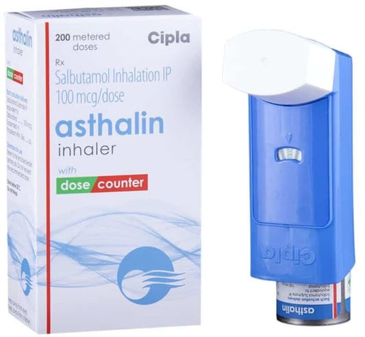 HEMOTOUCH Asthalin 100 mcg inhaler front view for on-the-go relief